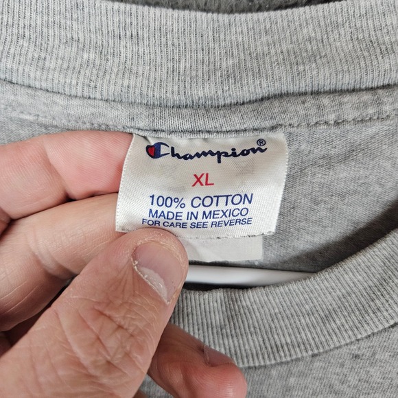 Champion UC Irvine T-Shirt Mens XL Gray Short Sleeve Cotton Collegiate UCI - Picture 5 of 8